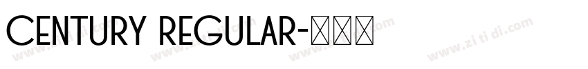 Century Regular字体转换
